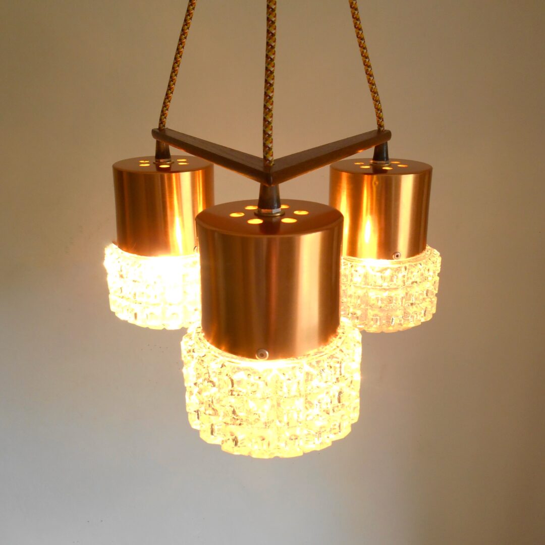 Mid century modern chandelier by Fiona Bradshaw Designs