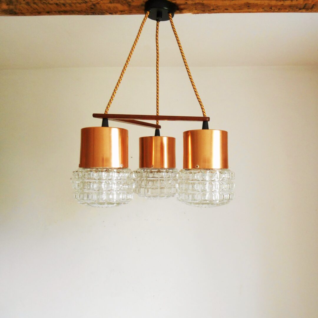 Mid century modern chandelier by Fiona Bradshaw Designs