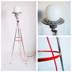 Vintage camera tripod lamp with a unique character by Fiona Bradshaw Designs
