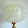 Vintage floor lamp with a retro space age shade by Fiona Bradshaw Designs