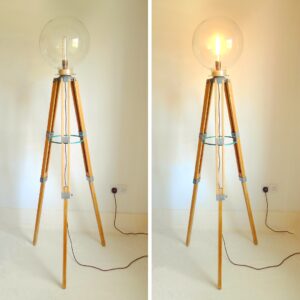 Vintage tripod lamp