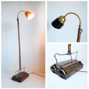 Mechanical hoover lamp by Fiona Bradshaw Designs