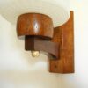 Mid century modern Danish teak wall lamp by Fiona Bradshaw Designs
