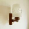 Mid century modern Danish teak wall lamp by Fiona Bradshaw Designs