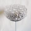 Retro cut glass and silver chrome table lamp by Fiona Bradshaw Designs