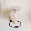 A vintage marble table lamp with a stunning cut glass shade by Fiona Bradshaw Designs