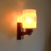 Mid century modern Danish teak wall lamp by Fiona Bradshaw Designs