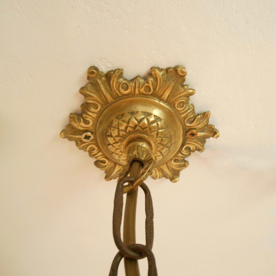 French antique ornate brass lantern by Fiona Bradshaw Designs