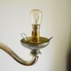 Antique pewter dual wall sconce with sparkling cut glass shades by Fiona Bradshaw Designs