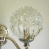 Antique pewter dual wall sconce with sparkling cut glass shades by Fiona Bradshaw Designs