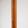 A vintage octagonal oak floor lamp with a glass domed shade by Fiona Bradshaw Designs