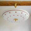 A retro glass pendant lamp by Fiona Bradshaw Designs