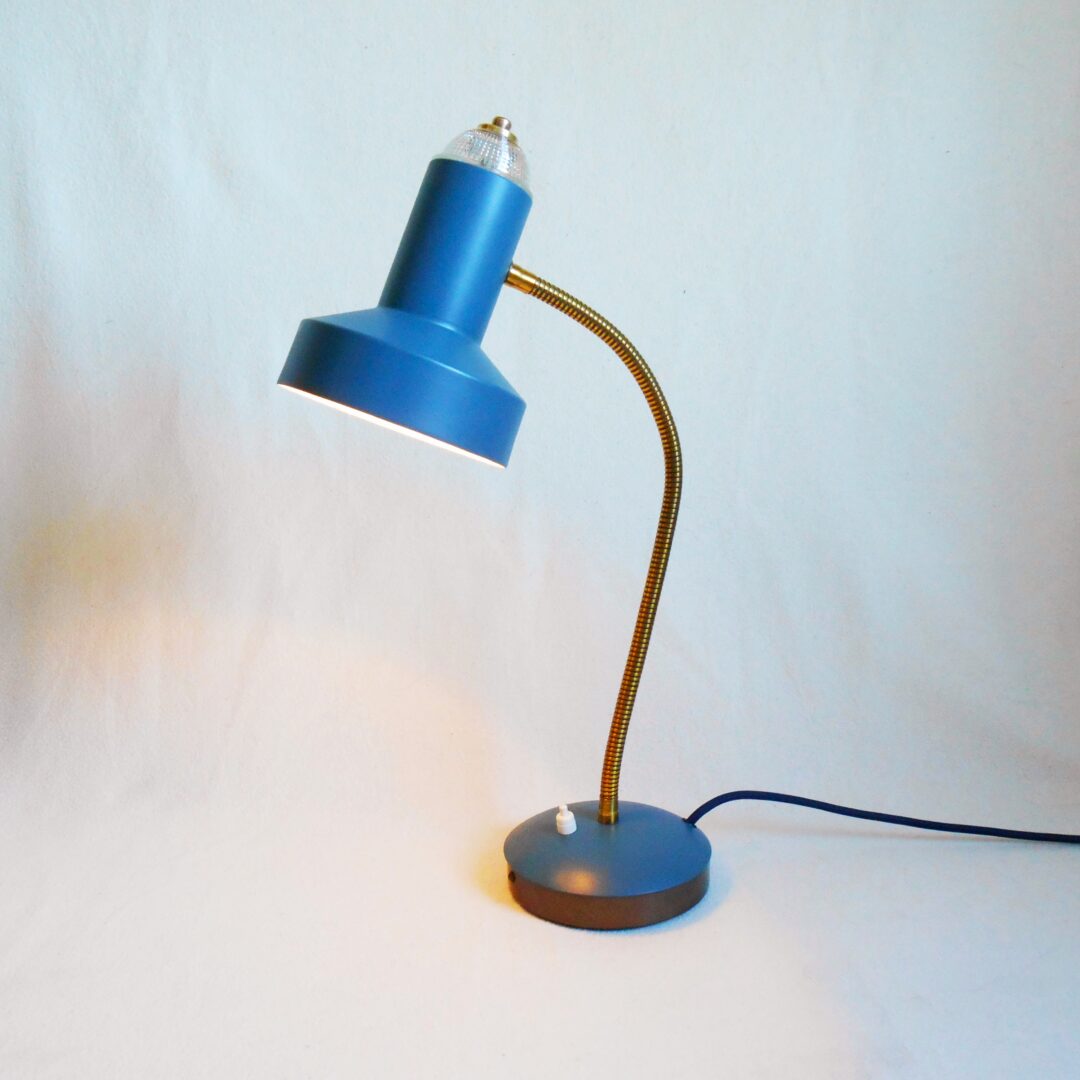 Adjustable vintage desk lamp by Fiona Bradshaw Designs