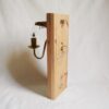 Repurposed wall lamp with antique piano keys by Fiona Bradshaw Designs