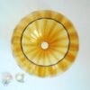 An elegant floor lamp with a stunning amber vintage shade by Fiona Bradshaw Designs