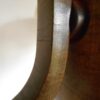 A rare Art Deco wooden chandelier with opaline shades by Fiona Bradshaw Designs