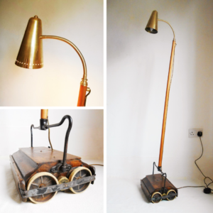 A Ewbank adjustable floor lamp by Fiona Bradshaw Designs