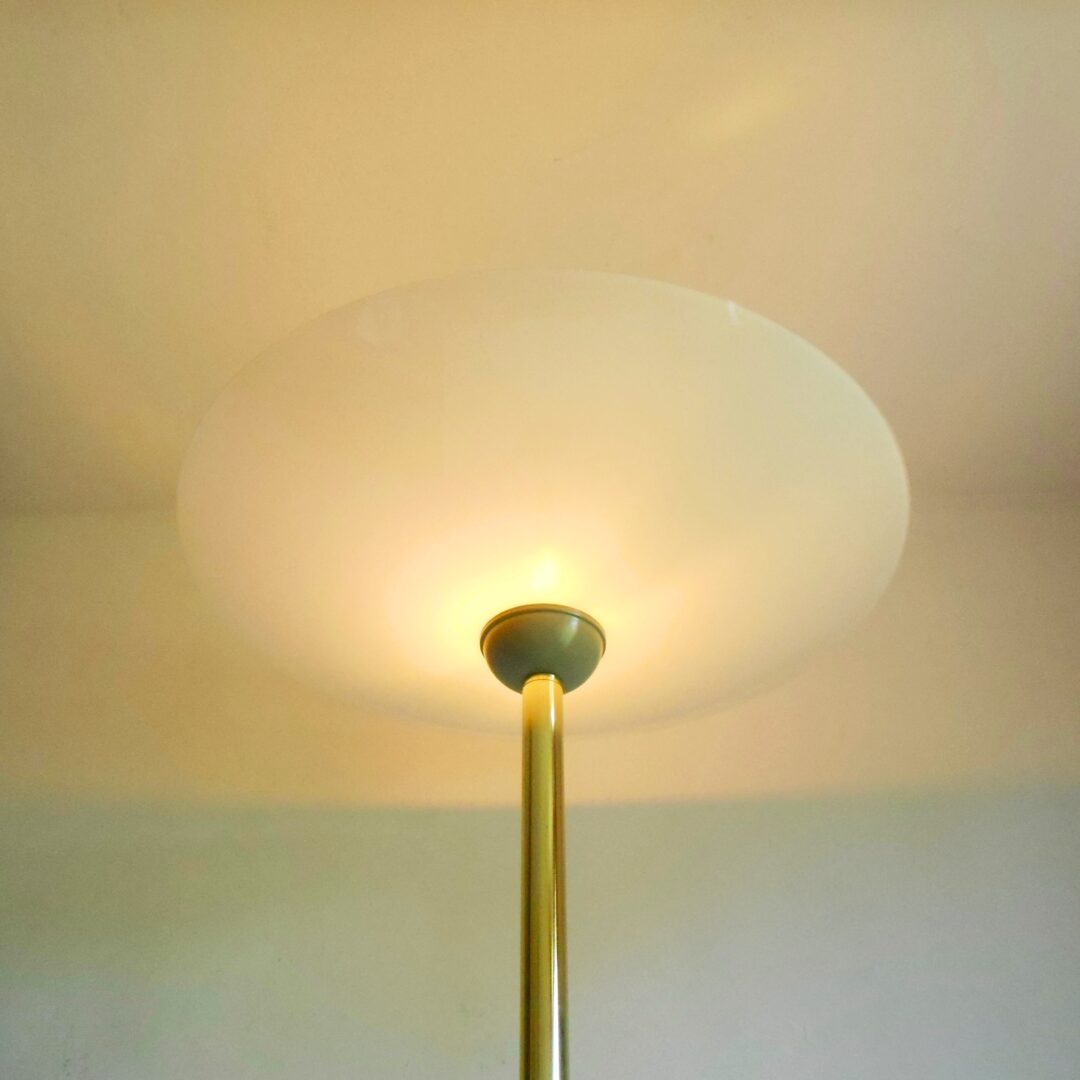 A tall minimalist floor lamp by Fiona Bradshaw designs