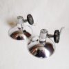 A pair of vintage photographers adjustable wall lamps by Fiona Bradshaw Designs