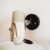 A pair of vintage photographers adjustable wall lamps by Fiona Bradshaw Designs