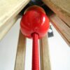 A black and red theatre floor lamp by Fiona Bradshaw Designs