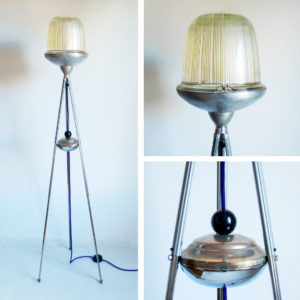 Vintage tripod floor lamp by Fiona Bradshaw Designs