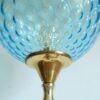 A blue mid century modern floor lamp by Fiona Bradshaw Designs