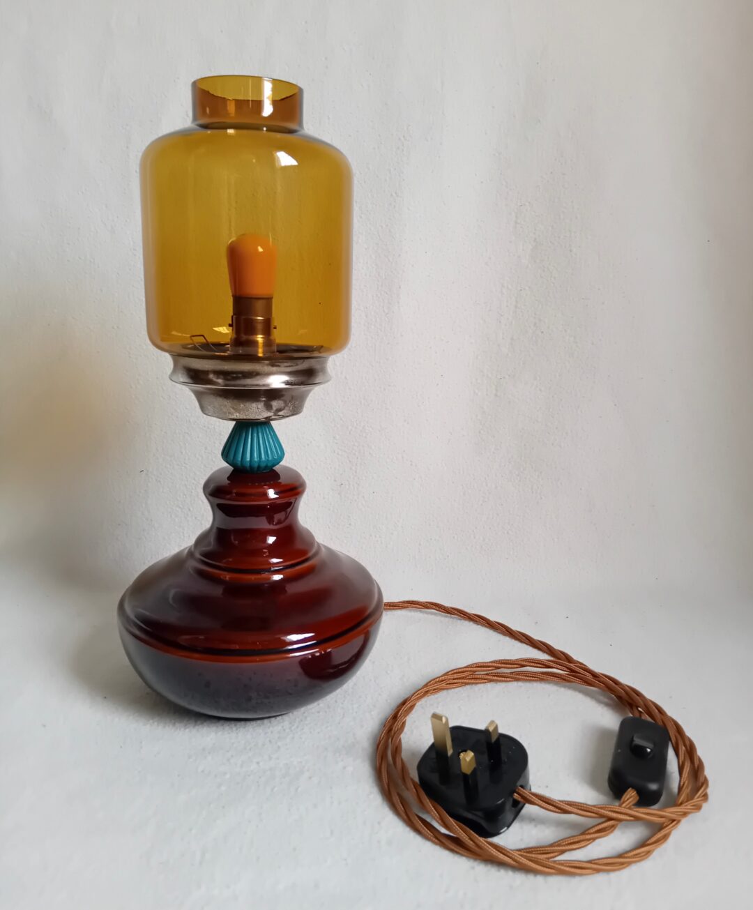 A unique ceramic table lamp by Fiona Bradshaw Designs