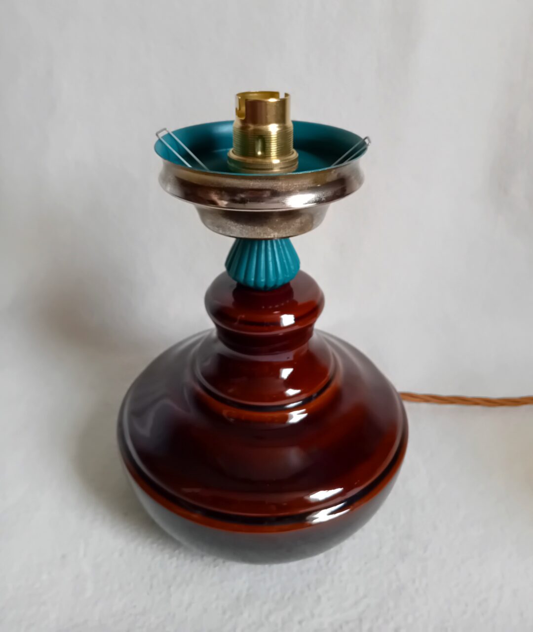 A unique ceramic table lamp by Fiona Bradshaw Designs