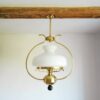 A vintage brass oil lamp by Fiona Bradshaw Designs