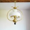 A vintage brass oil lamp by Fiona Bradshaw Designs
