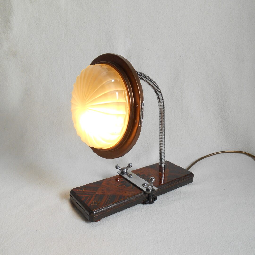Vintage tie press table lamp by Fiona Bradshaw Designs