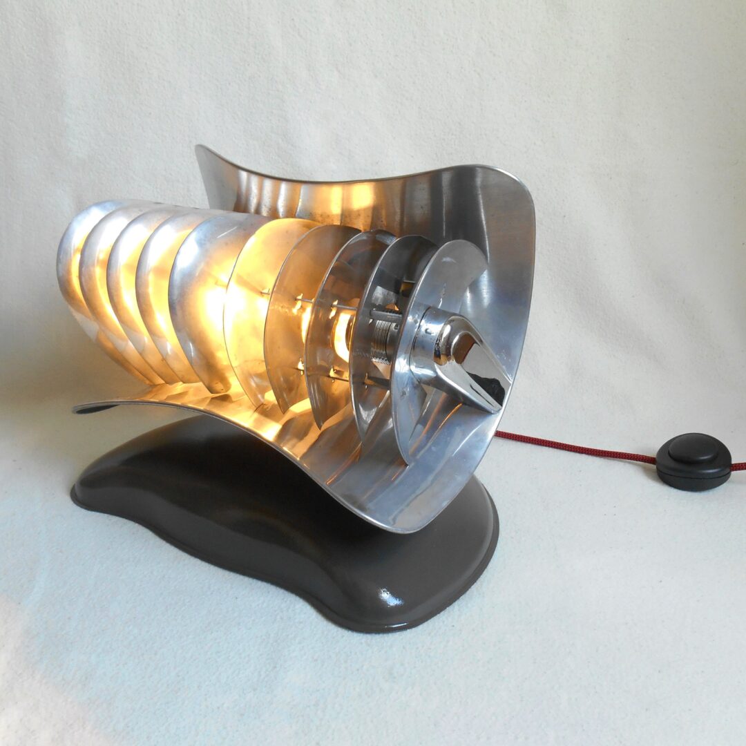 A repurposed HMV heater lamp by Fiona Bradshaw Designs