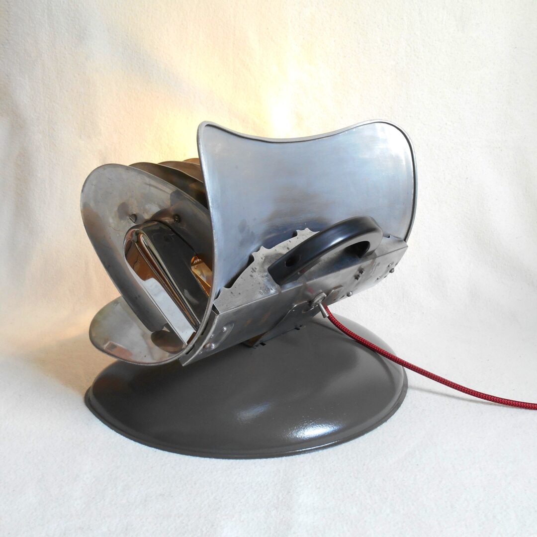 A repurposed HMV heater lamp by Fiona Bradshaw Designs