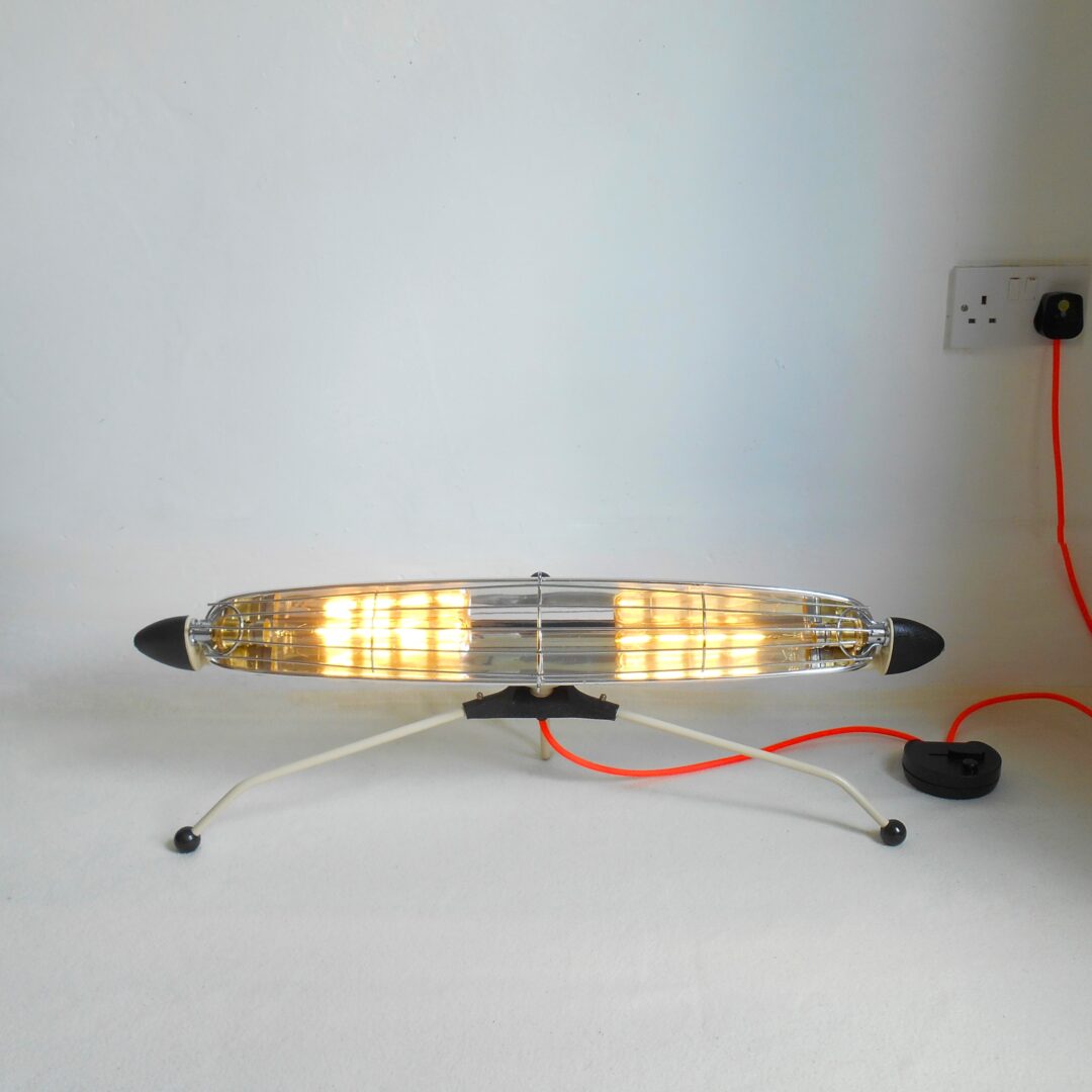 Atomic heater floor lamp by Fiona Bradshaw Designs
