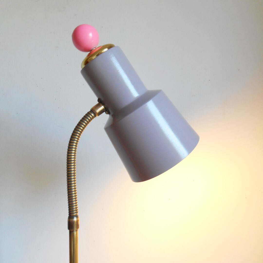 A colourful retro spot lamp by Fiona Bradshaw Designs