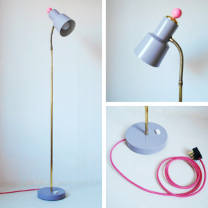 A colourful retro spot lamp by Fiona Bradshaw Designs