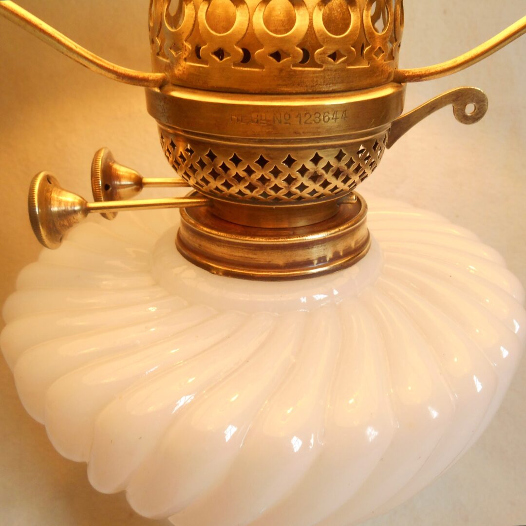 Antique oil lamp by Fiona Bradshaw Designs