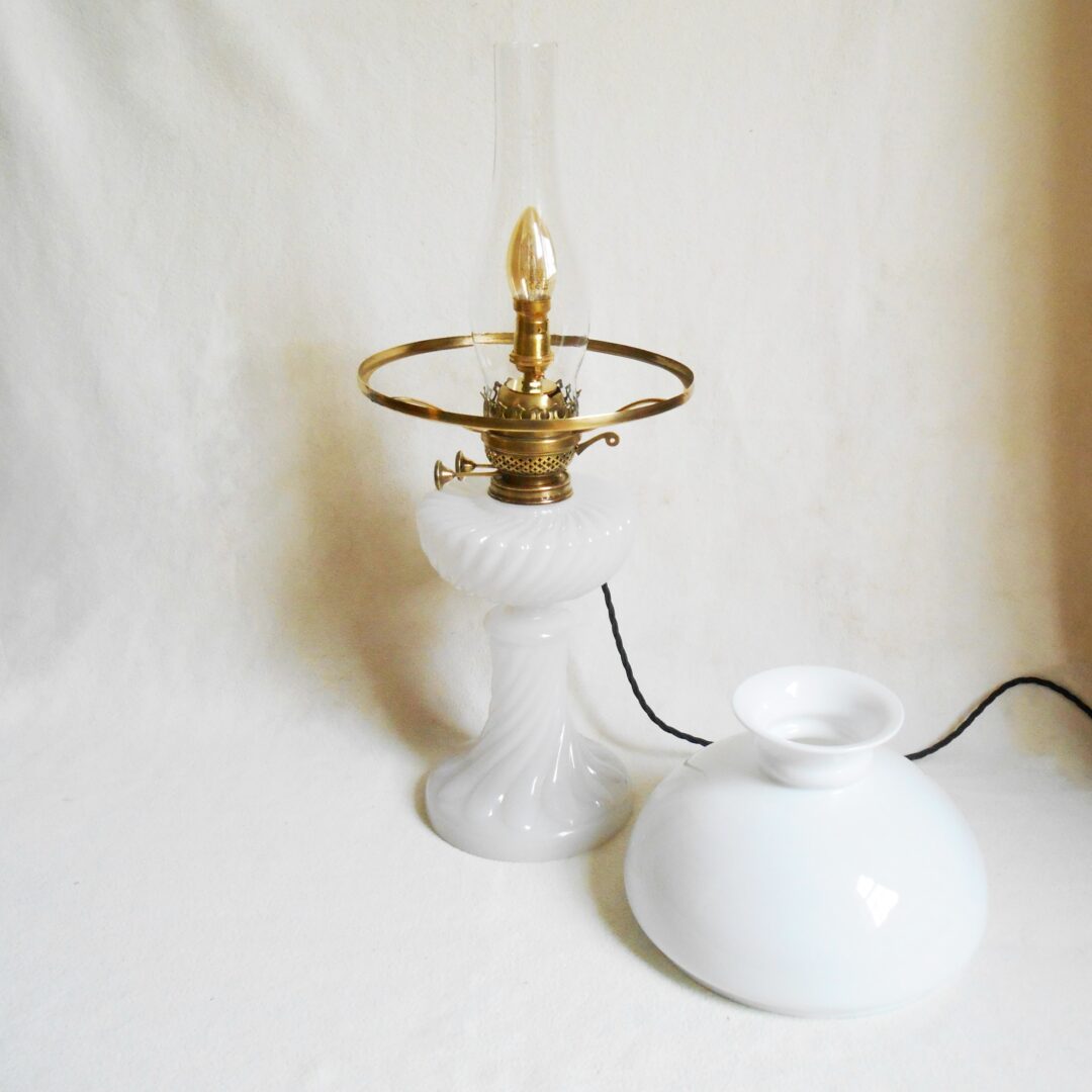 Antique oil lamp by Fiona Bradshaw Designs