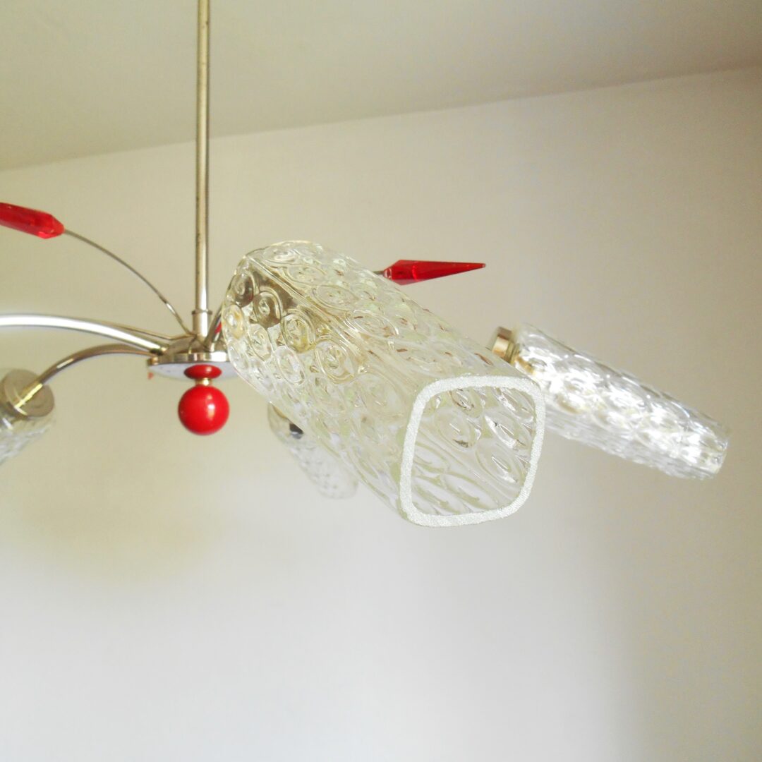 A 1960’s Italian Sputnik chandelier by Fiona Bradshaw Designs