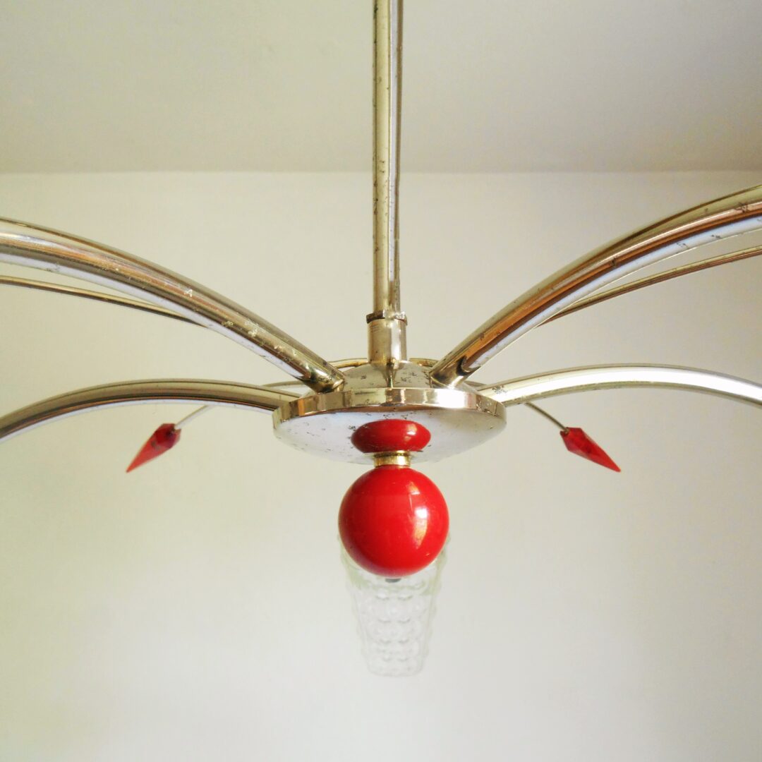 A 1960’s Italian Sputnik chandelier by Fiona Bradshaw Designs