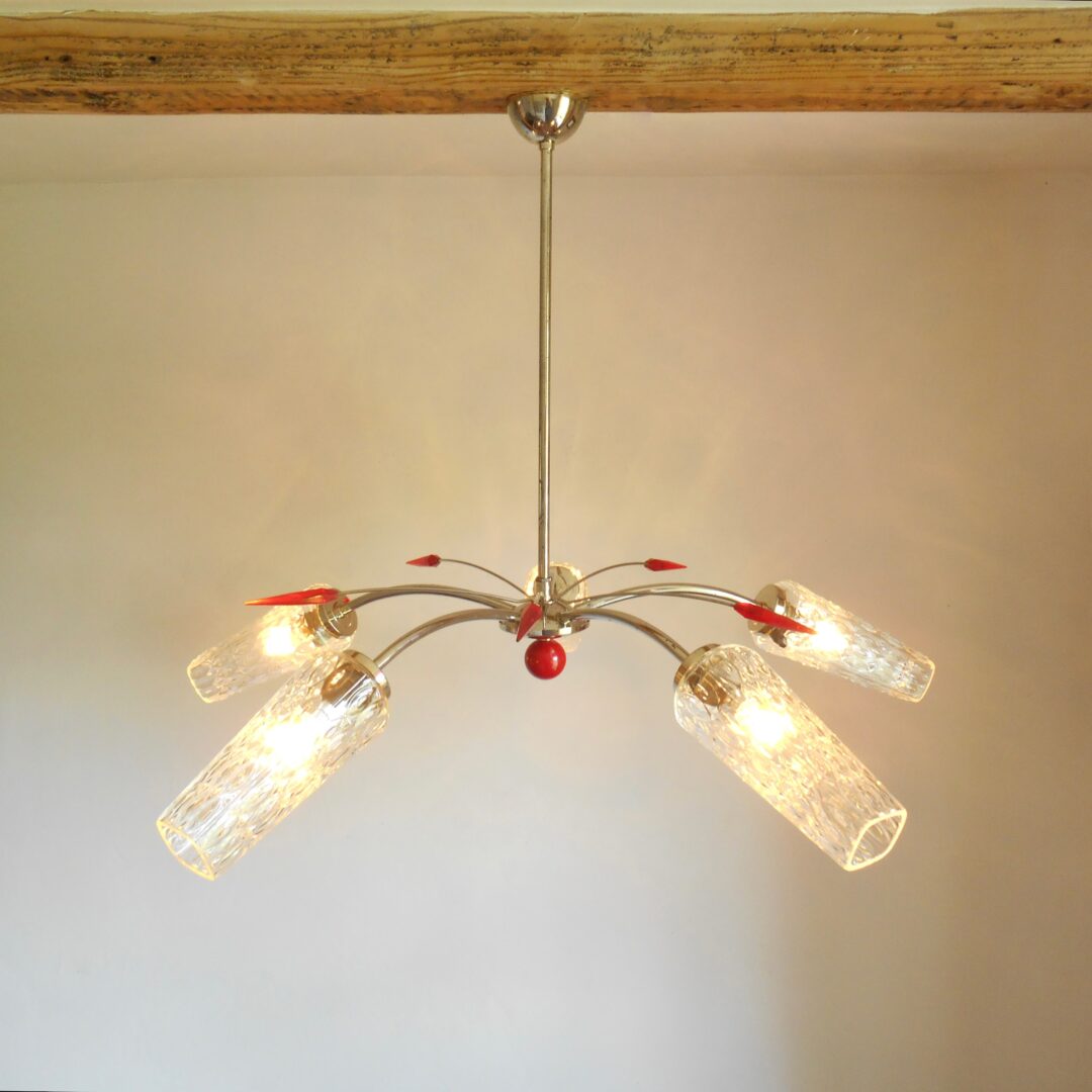 A 1960’s Italian Sputnik chandelier by Fiona Bradshaw Designs