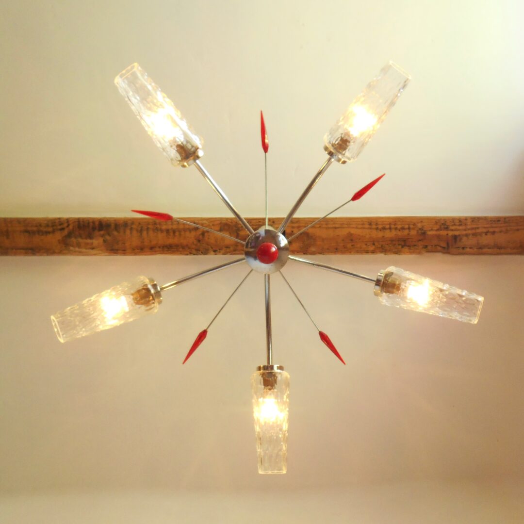 A 1960’s Italian Sputnik chandelier by Fiona Bradshaw Designs