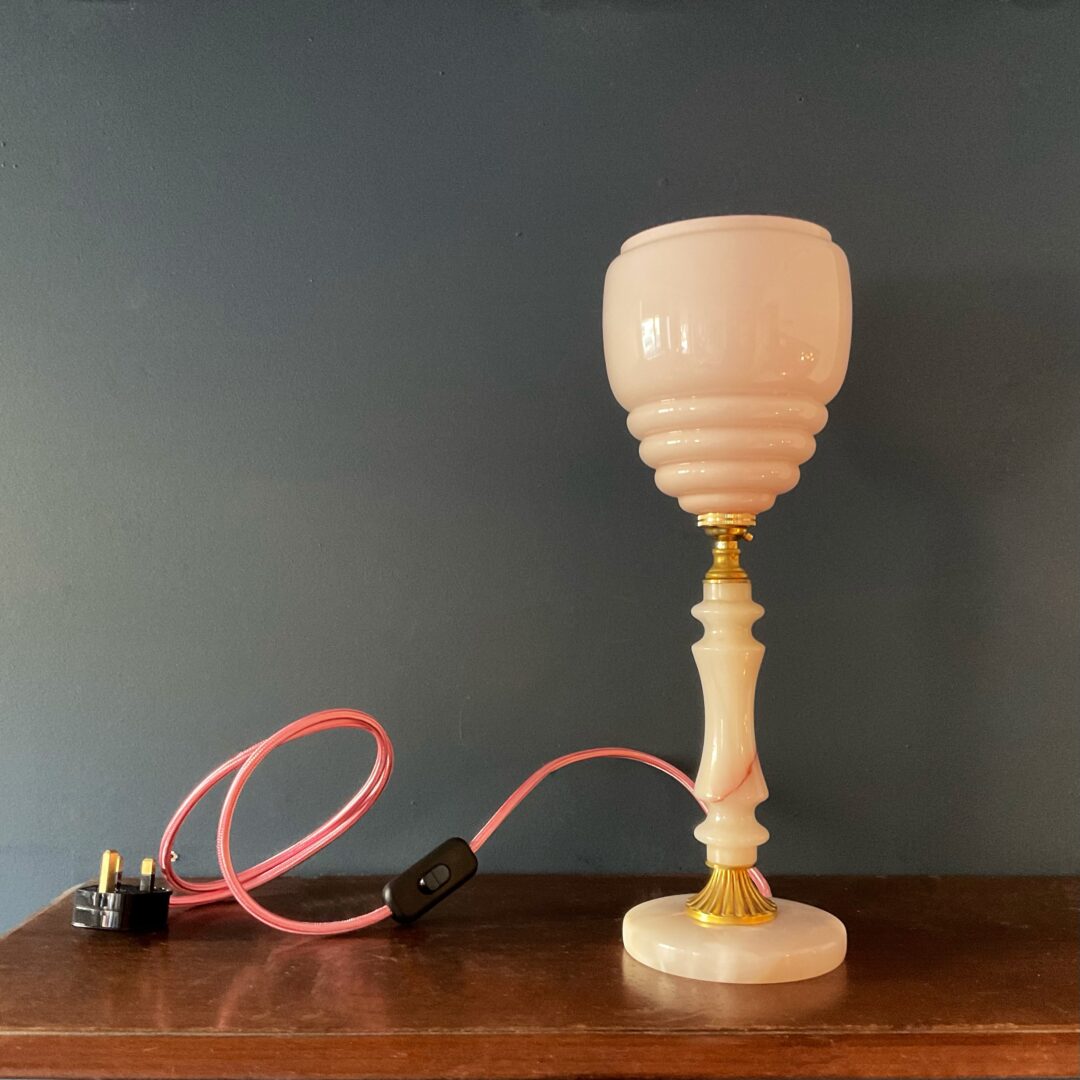 Marble table lamp by Fiona Bradshaw Designs
