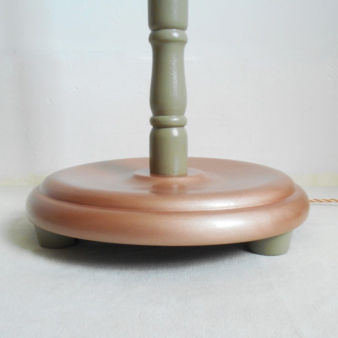 A tall Art Deco style floor lamp by Fiona Bradshaw Designs