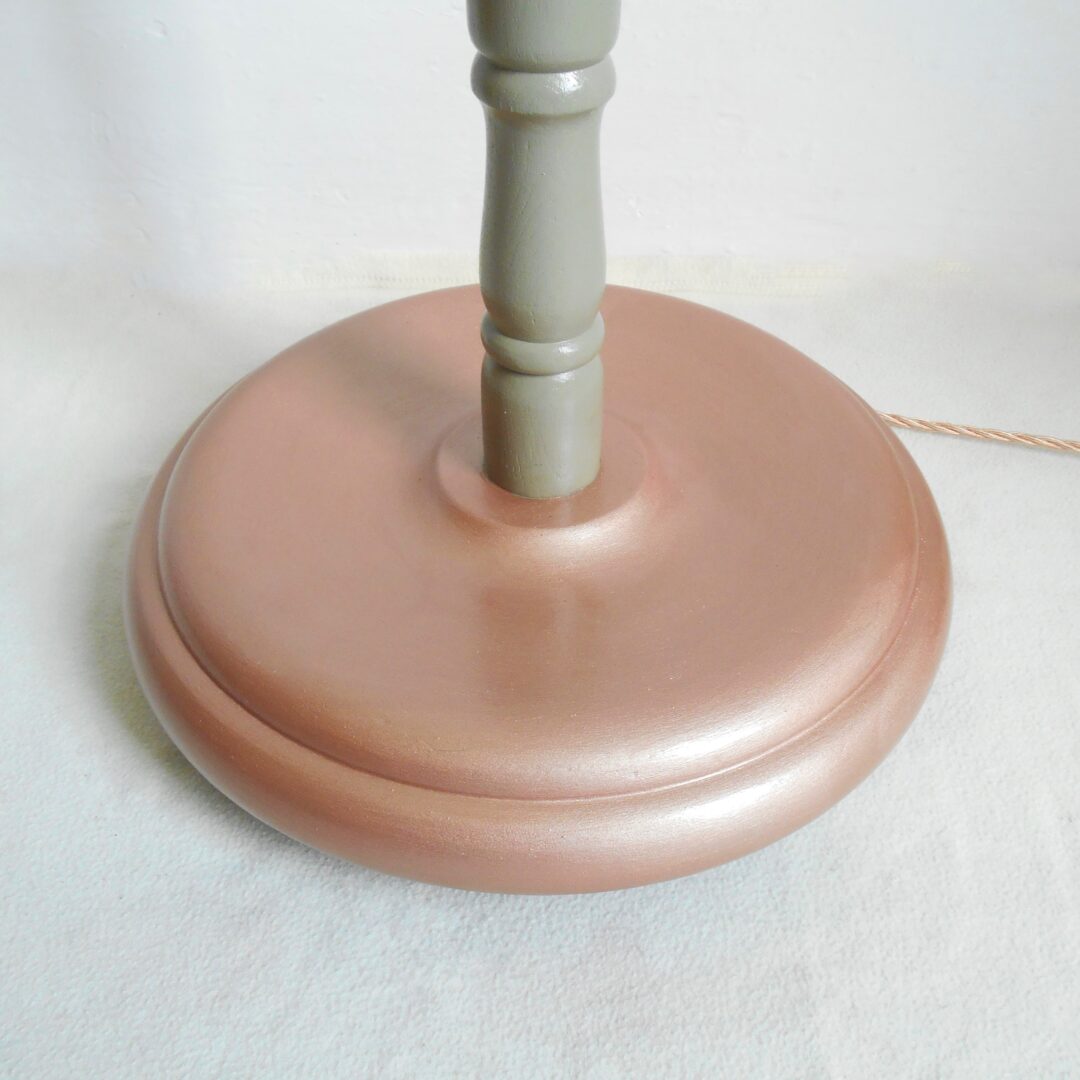 A tall Art Deco style floor lamp by Fiona Bradshaw Designs