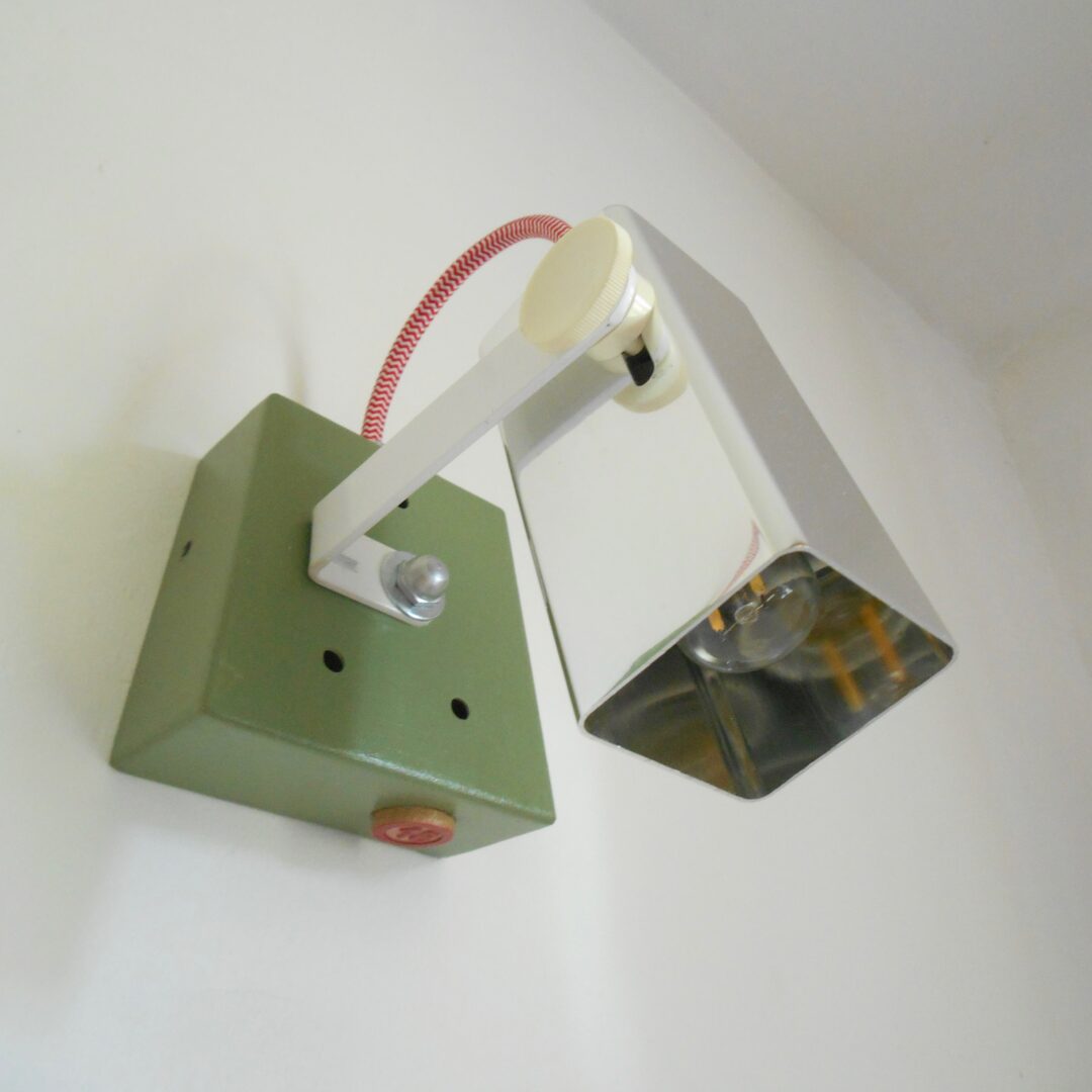 A trio of vintage adjustable spot lamps by Fiona Bradshaw Designs