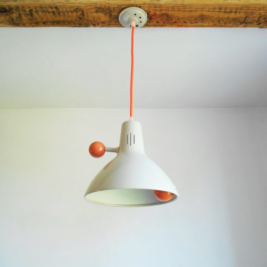A collection of vintage pendant lamps by Fiona Bradshaw Designs
