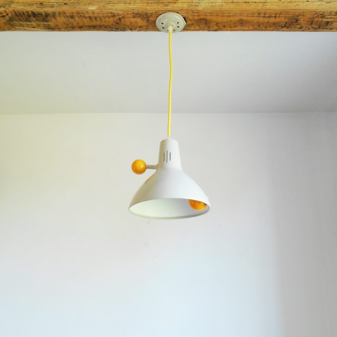 A collection of vintage pendant lamps by Fiona Bradshaw Designs