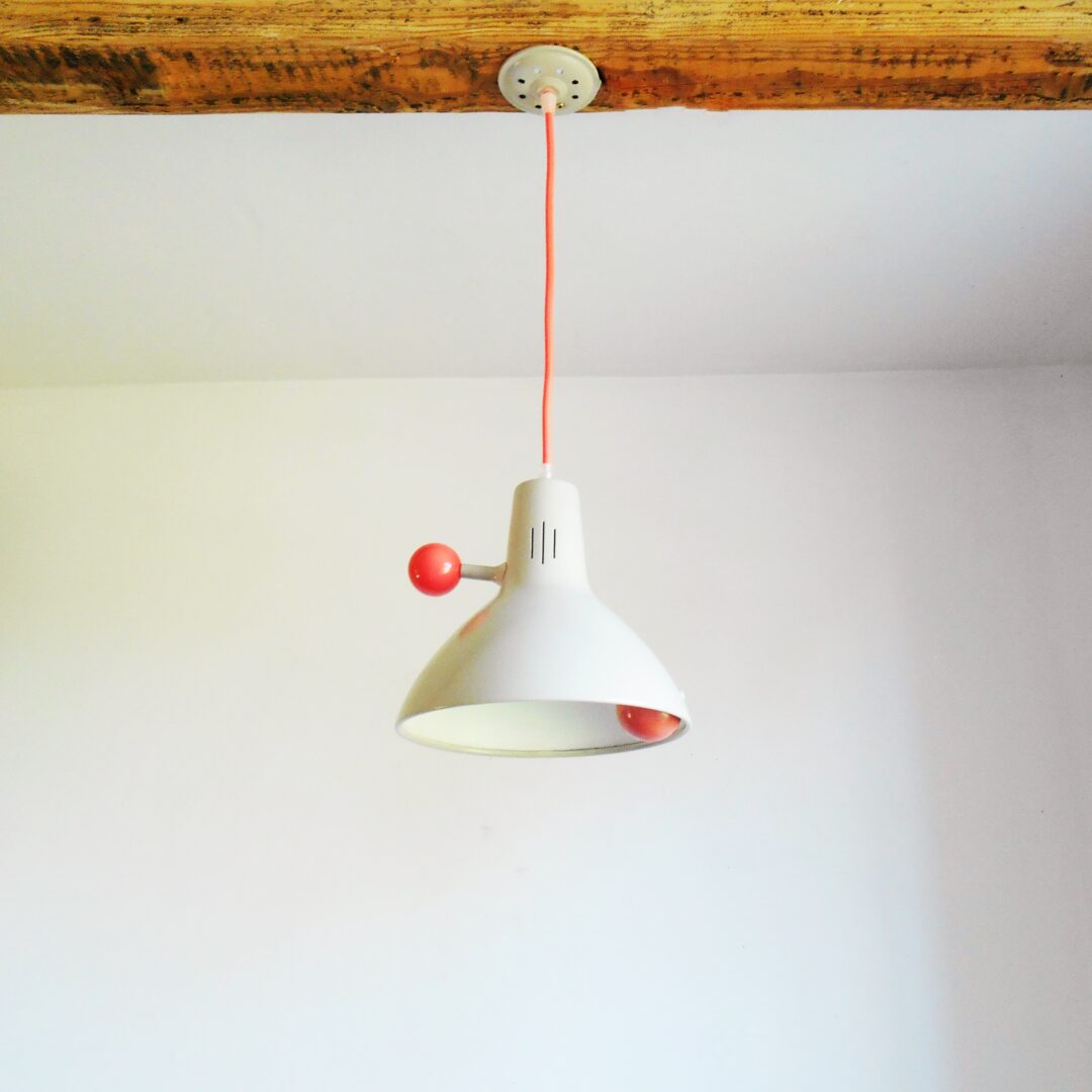 A collection of vintage pendant lamps by Fiona Bradshaw Designs